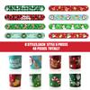CCINEE 48Pcs Christmas Slap BraceletsXmas Slap Wristbands Assorted Pattern Snap Wristbands for Kids Christmas Party Favors Gift Bag Filler view 3
