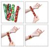 CCINEE 48Pcs Christmas Slap BraceletsXmas Slap Wristbands Assorted Pattern Snap Wristbands for Kids Christmas Party Favors Gift Bag Filler view 4