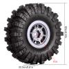 INJORA 1.0 Tires Crawler Mud Terrain Tires for SCX24 TRX4M A24 Axial 1/24 1/18 Crawler Upgrade Parts (Black&Grey) view 2