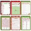 150 Sheets Christmas Bingo Game Xmas Holiday Winter Party Supplies Favors Word Scramble Games Word Search Game Funny Christmas Party Game Set for Classroom Prizes, 6 Styles view 1