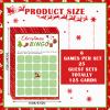 150 Sheets Christmas Bingo Game Xmas Holiday Winter Party Supplies Favors Word Scramble Games Word Search Game Funny Christmas Party Game Set for Classroom Prizes, 6 Styles view 2