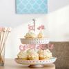 24Pcs Sweet Baby Girl Cupcake Toppers Rose Gold Glitter Moon Star Baby Shower Cupcake Picks Decorations for Gender Reveal Baby Shower Kids Girls Birthday Party Supplies view 4
