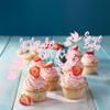 24Pcs Sweet Baby Girl Cupcake Toppers Moon Star Light Pink Glitter Baby Shower Cupcake Picks Decorations for Gender Reveal Baby Shower Kids Girls Birthday Party Supplies view 4