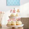24Pcs Baby Shower Oh Baby Cupcake Toppers Rose Gold Glitter Bow Dress Bottle Swan It's a Girl Cake Picks Decorations for Baby Shower Gender Reveal Girls Birthday Party Supplies view 4