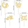 24Pcs Baby Boy Cupcake Toppers Gold Glitter Moon Star Sweet Baby Boy Cupcake Picks Decorations for Gender Reveal Baby Shower Kids Boys Birthday Party Supplies view 2