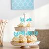 24Pcs Sweet Baby Boy Cupcake Toppers Blue Glitter Moon Star Baby Shower Cupcake Picks Decorations for Gender Reveal Baby Shower Kids Boys Birthday Party Supplies view 4