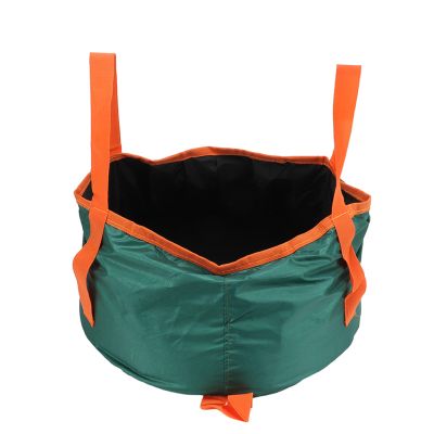 Camping Water Storage Container , foldable Bucket with Handle , Portable Folding Bucket Wash Basin for Camp Traveling Hiking Fishing Boating Gardening (Dark green) , foldable Bucket with Handle ,