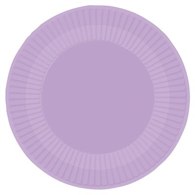 Amscan 9915400-212-66 Paper Plate 23Cm Lavender- 8 Pack