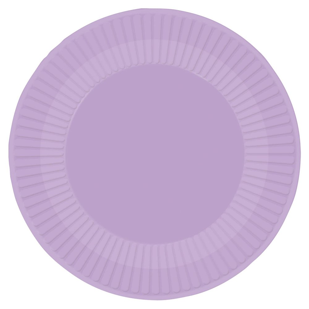Amscan 9915400-212-66 Paper Plate 23Cm Lavender- 8 Pack