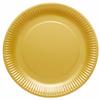 Amscan 9915400-214-66 - Gold Eco-Friendly Recyclable Paper Party Plates - 8 Pack view 1