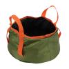 Camping Water Storage Container , foldable Bucket with Handle , Portable Folding Bucket Wash Basin for Camp Traveling Hiking Fishing Boating Gardening (ArmyGreen) , foldable Bucket with Handle , C view 1