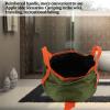 Camping Water Storage Container , foldable Bucket with Handle , Portable Folding Bucket Wash Basin for Camp Traveling Hiking Fishing Boating Gardening (ArmyGreen) , foldable Bucket with Handle , C view 2