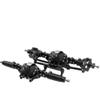 ShareGoo Aluminum Front & Rear Portal Axle Assembly Set Upgrades Part Compatible with Axial SCX10 II 90046 90047 1/10 RC Crawler Car (Black) view 4