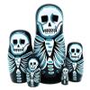 Lorveelo Skull Nesting Dolls - Cute Animal Matryoshka Doll Handmade Wooden Dolls for Children Christmas Birthday Decoration Halloween Wishing Gift view 1
