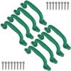Dolibest Set of 8 Safety Playground Handles, Swing Set Kids Safety Hand Grips for Playset, Climbing Frame, Play House, Climbing Frame, Play House Handles (Green) view 1
