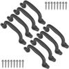 Dolibest Set of 8 Safety Playground Handles, Swing Set Kids Safety Hand Grips for Playset, Climbing Frame, Play House, Climbing Frame, Play House Handles (Black) view 1