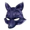 SIQITECHNO Halloween Cat Mask Half Face EVA Animal Mask Theme Party Cosplay Carnival Cosplay Prop Furry Animal Costume view 2