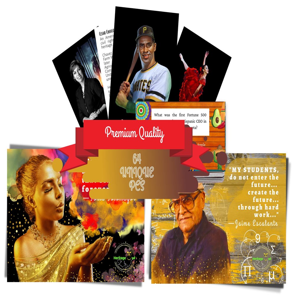 Hispanic Heritage History Educational Bundle | Subjects: Hispanic Arts & Culture, Activism, STEM & More