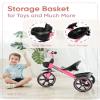 KRIDDO Tricycle for 2-5 Year Olds - Pink Toddler Trike With Gift for 24 Month to 4 Year Old Girls view 4