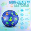 HyDren Kids Size 3 Soccer Ball with Pump Official Cute Cartoon Toddler Soccer Durable Outdoor Indoor Sports Football Game Charity Gift for Kids Boys Girls 4 to 6(Blue Dinosaur) view 4