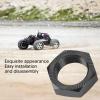 Hex Hub Nut, Durable Lightweight Black Aluminum Alloy RC Car Wheel Nut 24mm x 8mm 4 Pcs for Off-Road RC Vehicles Racing Enthusiasts Hobbyist Repairs view 4