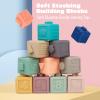 Weilim Montessori Toys Soft Stacking Building Blocks Rings Balls Sets 3 in 1 Baby Toys Bundle for Babies Sensory for Toddlers Teething Bath for Infants Learning Education Toy view 2
