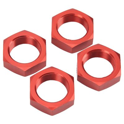 24mm Wheel Hex Hub Nut, High Strength Aluminum Alloy 4 Pcs Hex Hub for RC Enthusiasts Off-Road Trucks Hobbyists