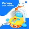 Arakhan Toddler Float with Detachable Sun Canopy Cover, Foldable for Travel, Pororo Style Airplane Inflatable Swimming Float Tube for Toddlers Boys Girls view 3
