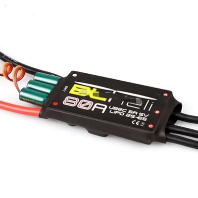 Drone Accessories for BLHeli Series 12A / 20A / 30A / 40A / 50A / 60A / 80A Electronic Speed Controller ESC for RC Airplane Brushless Drones Parts Replaceable (Color : BL 80A)