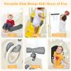 BABY JOY Toddler Large Slide, 6 in 1 Slide for Kids with Basketball Hoop, Ring Toss, 2 in 1 Convertible Climbing Way, Freestanding Kids Slide Climber Set for Indoors Outdoor Boys Girls Gifts Present view 3