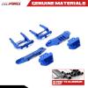 RCAWD Front & Rear Bumper Set & 4 LED Lights for LaTrax Teton & Desert Prerunner 1/18 Scale 4X4 Monster Truck Upgrades, #76064-5#76054-1#76054-5, Parts for #7635 Blue view 3