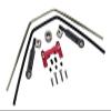Aluminum Front Or Rear Sway Bar Mount With Linkage And Wire For Traxxas 1/8 4WD Sledge Monster Truck 95076-4 - 15Pc Set Red view 1
