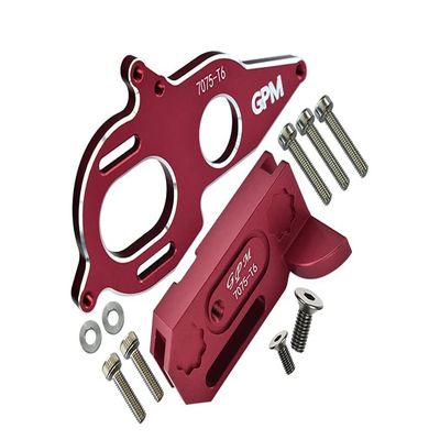 Aluminum Center Gearbox Support & Motor Heatsink Plate For Arrma 1:8 KRATON 6S / VENDETTA 3S / TYPHON TLR / 1:10 GRANITE/BIG ROCK 3S / BIG ROCK V3 3S / KRATON 4S / VORTEKS 3S - 11Pc Set Red