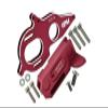 Aluminum Center Gearbox Support & Motor Heatsink Plate For Arrma 1:8 KRATON 6S / VENDETTA 3S / TYPHON TLR / 1:10 GRANITE/BIG ROCK 3S / BIG ROCK V3 3S / KRATON 4S / VORTEKS 3S - 11Pc Set Red view 1