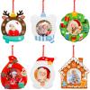 ceiba tree Christmas Crafts for Kids Photo Frame Craft Kits Picture Christmas Ornament Foam Self Adhesive Stickers for Xmas Holiday Party Favor view 1