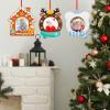 ceiba tree Christmas Crafts for Kids Photo Frame Craft Kits Picture Christmas Ornament Foam Self Adhesive Stickers for Xmas Holiday Party Favor view 4