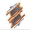 Aluminum 6061-T6 Rear Lower Arms + Carbon Fibre Dust-Proof Protection Plate For Traxxas 1/8 4WD Sledge Monster Truck 95076-4 - 28Pc Set Orange view 1