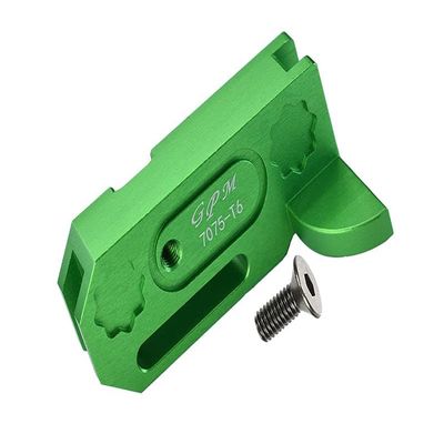 Aluminum 7075-T6 Center Gearbox Support For Arrma 1:8 KRATON 6S / VENDETTA 3S / TYPHON TLR TUNED / 1:10 GRANITE/BIG ROCK 3S / BIG ROCK V3 3S / KRATON 4S / VORTEKS 3S - 2Pc Set Green