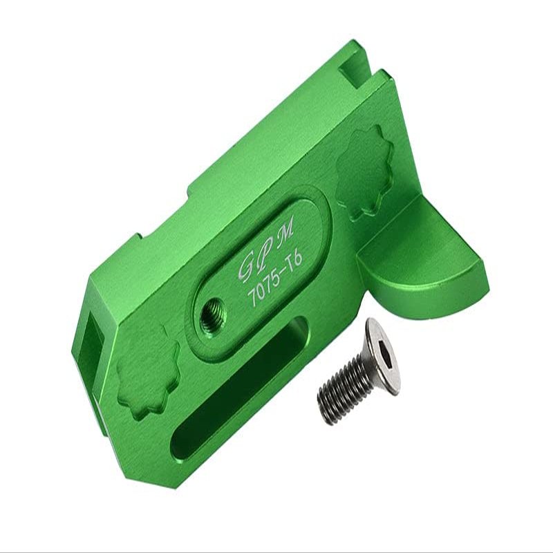 Aluminum 7075-T6 Center Gearbox Support For Arrma 1:8 KRATON 6S / VENDETTA 3S / TYPHON TLR TUNED / 1:10 GRANITE/BIG ROCK 3S / BIG ROCK V3 3S / KRATON 4S / VORTEKS 3S - 2Pc Set Green