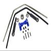 Aluminum Front Or Rear Sway Bar Mount With Linkage And Wire For Traxxas 1/8 4WD Sledge Monster Truck 95076-4 - 15Pc Set Blue view 1