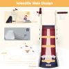 BABY JOY Toddler Large Slide, 6 in 1 Slide for Kids with Basketball Hoop, Ring Toss, 2 in 1 Convertible Climbing Way, Freestanding Kids Slide Climber Set for Indoors Outdoor Boys Girls Gifts Present view 4