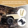 AllinRC SCX24 Skid Plate and Brass Chassis Weight Bar Upgrades for Axial SCX24 Gladiator Bronco Deadbolt C10 Wrangler view 3
