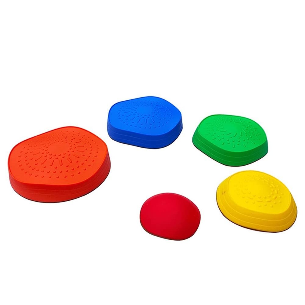 Kids Obstacle Course Balance Stepping Stone, Indoor and Outdoor Sense Game River Stone, Promotes Coordination and Gross Motor Skills