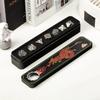 DNDND Rainbow Stripe DND Metal Dice Set,7 PCS Zinc Alloy with Gift Case for Dungeons and Dragons D&D (Rainbow) view 2