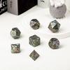 DNDND Rainbow Stripe DND Metal Dice Set,7 PCS Zinc Alloy with Gift Case for Dungeons and Dragons D&D (Rainbow) view 3