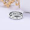 SLIACETE Sunflower Anxiety Ring for Women 925 Sterling Silver Fidget Rings for Anxiety Anti Anxiety Band Ring Jewelry Gifts for Women Men view 3