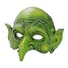 YQkoop Old Woman Witch Mask Creepy Halloween Mask PU Foam Half Face Mask with Eagle Nose Mask Halloween Scary Horror Cosplay Costume view 1
