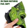 YQkoop Old Woman Witch Mask Creepy Halloween Mask PU Foam Half Face Mask with Eagle Nose Mask Halloween Scary Horror Cosplay Costume view 4