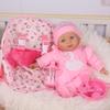 haveahug 13" Soft Baby Doll with Take Along Pink Doll Backpack Carrier, 6 Piece Play Set with Bottle & Accessories(Pink) view 2