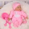 haveahug 13" Soft Baby Doll with Take Along Pink Doll Backpack Carrier, 6 Piece Play Set with Bottle & Accessories(Pink) view 4